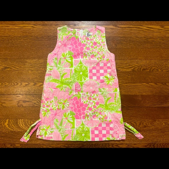 Lilly Pulitzer Other - Vintage Lilly Pulitzer Elephant, Lemons, Checkers & Flower Shift Dress Size 5T